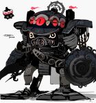 2others absurdres artist_name claydol commentary_request dated extra_eyes highres impasto mecha multiple_others painterly pokemon pokemon_(creature) red_eyes robot simple_background sukepmonster tagme white_background 