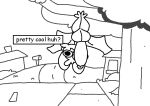  animated anthro balls big_penis chiropteran detailed_background dialogue genitals looking_at_viewer male mammal outside penis penis_slap plant short_playtime short_stack slap solo superiorfox talking_to_viewer text tree 