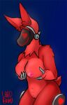  absurd_res anthro big_breasts blush breasts canid canine canis digital_media_(artwork) female female/female fur genitals hair hi_res humanoid loodboyo looking_at_viewer machine mammal nipples nude protogen pussy robot screen screen_face simple_background smile solo wolf 