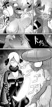  absurd_res anthro blush breasts clothed clothing cynthia_(pok&eacute;mon) dragon erection female garchomp genitals hi_res human humor kicktyan mammal meme monochrome nintendo nipples penis pok&eacute;mon pok&eacute;mon_(species) pok&eacute;mon_champion rosen_garten_saga video_games 