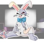  anthro bow_ribbon buckteeth clitoris digital_media_(artwork) facial_markings female female_focus five_nights_at_freddy&#039;s five_nights_at_freddy&#039;s:_security_breach fur genitals grey_body grey_fur grey_nipples handle head_markings heca_g hi_res knife knife_play lagomorph leporid looking_pleasured mammal markings masturbation nipples nude office one_eye_closed patch_(marking) pawpads paws penetration pinup pose pussy rabbit red_eyes ribbons scottgames shaded simple_background simple_shading sitting solo solo_focus stitch_(disambiguation) teeth tongue tongue_out vaginal vaginal_penetration vanny_(fnaf) video_games whiskers 