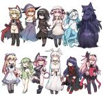  +_+ 6+girls :3 :d ;d ahoge alice_(black_souls) animal_ear_fluff animal_ears animal_hood apron aqua_eyes arm_behind_back arm_up arms_behind_back axe bandaged_arm bandaged_leg bandaged_neck bandages bangs bare_arms bare_shoulders black_bow black_dress black_footwear black_gloves black_hair black_hairband black_legwear black_leotard black_panties black_ribbon black_sclera black_skirt black_souls black_tail black_wings blonde_hair blood blood_on_hands blood_on_knife blue_dress blue_ribbon bow braid breasts bright_pupils brown_eyes cape cat_ears cat_girl cat_tail chain cheshire_cat_(black_souls) cleavage clenched_hand clock closed_mouth clothes_lift collar collarbone collared_dress colored_eyelashes colored_sclera colored_skin covered_navel cross-laced_clothes crossed_bangs crossed_legs curly_hair demon_tail demon_wings dorothy_(black_souls) dress dress_lift elbow_gloves eyebrows_visible_through_hair fairy fairy_wings fang fishnet_legwear fishnets floppy_ears frown fur-trimmed_hood fur_trim furrowed_brow garter_straps gloves gradient_hair green_eyes green_footwear green_leotard green_wings grey_dress grey_legwear grin hair_between_eyes hair_bow hair_flaps hair_ribbon hairband hand_on_own_leg hand_up hands_up hat head_wings heart heart-shaped_pupils highleg highleg_leotard highleg_panties highres holding holding_axe holding_knife hood hood_up hooded_cape horizontal_pupils huge_ahoge index_finger_raised juliet_sleeves kneehighs knife kuti_(black_souls) large_breasts leaf_(black_souls) leg_up leotard lifted_by_self light_blue_eyes light_green_hair light_purple_hair long_hair long_sleeves looking_at_viewer mabel_(black_souls) maid_headdress medium_breasts medium_hair miniskirt miranda_(black_souls) mob_cap monster_girl motion_lines multicolored_hair multiple_girls multiple_hair_bows navel no_nose no_pupils node_(black_souls) nyong_nyong one_eye_closed one_side_up open_mouth orange_eyes orange_hair panties pink_bow pink_eyes pink_hair pointy_ears prickett_(black_souls) puffy_short_sleeves puffy_sleeves purple_dress purple_gloves purple_hair purple_headwear purple_skin purple_sleeves rabbit_ears raised_eyebrow red_cape red_eyes red_footwear red_hairband red_hood_(black_souls) red_ribbon ribbon round_teeth scylla sho_(black_souls) shoes short_hair short_hair_with_long_locks short_sleeves sideboob sidelocks simple_background single_braid skirt slime_(substance) slime_girl small_breasts smile split_mouth standing standing_on_one_leg star-shaped_pupils star_(sky) star_(symbol) strapless strapless_dress strapless_leotard striped striped_legwear striped_tail symbol-shaped_pupils tail tail_raised teeth tentacle_hair tentacles thighhighs torn_clothes twintails two-tone_hair underwear very_long_hair victoria_(black_souls) watson_cross waving white_apron white_background white_dress white_hair white_headwear white_pupils white_skin wide_sleeves wings wizard_hat wrist_cuffs yellow_bow yellow_eyes zettai_ryouiki 