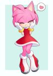  &lt;3 2022 accessory amy_rose anthro boots clothing eulipotyphlan eyes_closed female fingers footwear gloves hair_accessory hairband handwear hedgehog mammal pictographics sega simple_background smile solo sonic_the_hedgehog_(series) speech_bubble unousaya video_games 