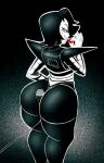  android armor big_butt black_and_white black_and_white_and_red bubble_butt butt cybernetics cyborg hair hi_res huge_butt humanoid machine male mettaton mettaton_ex microphone monochrome mrwastemaster1 robot robot_humanoid thick_thighs undertale undertale_(series) video_games wide_hips 