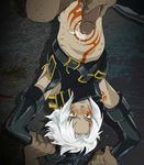  .hack// bandai boy boy_rape clothed cry cum cum_on_body cyber_connect_2 forced gloves grab grabbing group_sex haseo male male_focus penis rape tattoo tears threesome two_on_one uncensored white_hair wrist_garb yaoi 
