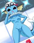  1girl animal_ears breasts furry g-sun lowres nude pokemon pussy solo tail vaporeon 
