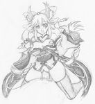  fate/extra fate/stay_night fate_(series) greyscale monochrome penis sex solo_focus tamamo_(fate)_(all) tamamo_no_mae_(fate) 