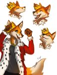  2022 5_fingers anthro canid canine clothed clothing digital_media_(artwork) fingers flashlioness fox male mammal open_mouth smile solo teeth tongue 