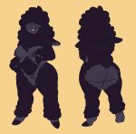  anthro big_butt bovid butt caprine cellulite female freckles fur genitals hair hair_over_eyes hi_res hooves huge_butt huge_hips huge_thighs juniper_(wonderslug) mammal nude pubes pussy sheep solo thick_thighs wonderslug_(artist) wool_(fur) 