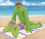  absurd_res anal anal_penetration anthro beach beach_sex brother brothers butt_window clothed clothing donatello_(tmnt) duo hi_res incest_(lore) male male/male partially_clothed penetration purplevelbeth raphael_(tmnt) reptile scalie seaside shell-less sibling teenage_mutant_ninja_turtles teenage_mutant_ninja_turtles_(2012) turtle underwear 