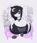  &lt;3 2021 absurd_res accessory alternate_version_at_source anthro big_breasts black_hair breast_tattoo breasts bulging_breasts cleavage cleavage_overflow clothed clothing collar digital_media_(artwork) female fur giant_panda hair hair_accessory hair_over_eye hi_res huge_breasts jacket long_hair looking_aside luna_paws mammal medium_hair one_eye_obstructed pink_clothing pink_jacket pink_topwear ponytail shirt smokyjai solo tank_top tattoo topwear ursid white_body white_fur white_hair 