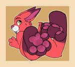  4_toes big_ears blep blush blush_lines buckteeth feet foot_fetish fur grin hi_res hindpaw lagomorph leporid long_ears looking_at_viewer looking_back looking_back_at_viewer lying male mammal nude on_front onlypaws pawpads paws pink_body pink_fur pink_pawpads presenting rabbit small_tail smile solo solo_focus spread_toes teeth thick_thighs toe_curl toes tongue tongue_out whisker_spots white_body white_fur wrinkled_feet yellow_eyes 