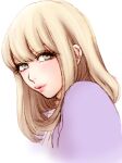  1boy bangs blonde_hair blue_eyes blunt_bangs crossdressing ear_piercing eyelashes lips looking_at_viewer male_focus medium_hair original otoko_no_ko piercing portrait seira_(yuki_touko) solo yuki_touko 