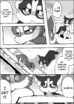  a-chan ayaka canid canine canis comic domestic_dog english_text feral husky mammal monochrome nordic_sled_dog semi-anthro shibeta spitz text 