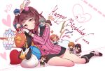  amagi_yukiko brown_eyes brown_hair chibi confetti doujima_nanako hanamura_yousuke happy_birthday himiko_(persona_4) huan_li kneehighs kujikawa_rise kuma_(persona_4) long_hair miniskirt narukami_yuu party persona persona_4 satonaka_chie school_uniform shirogane_naoto skirt tatsumi_kanji twintails 