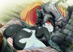  anus ass colored_sclera colored_skin dagashi_(daga2626) furry furry_female furry_with_non-furry highres interspecies link looking_back midna monster_girl multicolored_skin one_eye_covered orange_hair penis pointy_ears pussy sex smile the_legend_of_zelda the_legend_of_zelda:_twilight_princess two-tone_skin yellow_sclera 