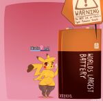  anthro battery breasts clothing cracker cracker_(artist) electricity female food genitals hi_res legwear mostly_nude nintendo nipples pikachu pok&eacute;mon pok&eacute;mon_(species) pussy raised_tail short_stack solo thigh_highs video_games wide_hips 