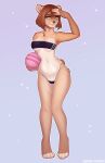  absurd_res anthro ball beach_ball breasts clothing female gris_swimsuit hi_res inflatable mammal meme meme_clothing one-piece_swimsuit solo swimwear translucent translucent_clothing translucent_swimwear ursid yuif0x 