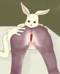  absurd_res anthro beastars butt canid canine canis duo female female/female genitals haru_(beastars) hi_res humanoid jack115-o juno_(beastars) lagomorph leporid mammal pussy rabbit wolf 