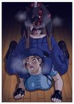  ahegao all_fours anal animal beret bestiality blue_eyes blush breast_rest breasts brown_hair cerberus clothed_sex doberman dog doggystyle fingerless_gloves gloves hat hetero impossible_clothes impossible_shirt jill_valentine large_breasts open_mouth penis pocket police police_uniform policewoman resident_evil saliva sex shirt short_hair shoulder_pads spine taut_clothes taut_shirt tears tongue torn_clothes uniform veins veiny_penis wooden_floor zombie 
