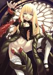  blonde_hair bosshi bottomless censored eyes_closed flat_chest highres mary_janes monster navel open_clothes open_shirt rape sex shirt shoes stomach_bulge tentacle tentacle_rape thighhighs vaginal white_legwear white_thighhighs 