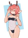  animal_humanoid antlers black_eyes brown_body bulge cervid cervid_humanoid clothing emynsfw06 fluffy girly gris_swimsuit gynomorph hair horn humanoid intersex lily_(emynsfw06) male mammal mammal_humanoid pink_hair pink_nose scut_tail short_tail solo swimwear 