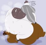 &lt;3 &lt;3_eyes badger badgerclops big_butt brown_and_white_fur brown_body bubble_butt butt butt_sniffing cartoon_network cinna_(megacoolbear) cybernetic_arm cybernetic_limb dummy_thicc duo facesitting hi_res huge_butt huge_hips huge_thighs male male/male mammal mao_mao:_heroes_of_pure_heart megacoolbear_(artist) musk musk_fetish mustelid musteline sniffing thick_thighs ursid wide_hips 