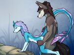  absurd_res anthro ascord bodily_fluids canid canine canis cum cum_inside disney doggystyle dragon dreyk-daro duo female from_behind_position fur genital_fluids hi_res invalid_tag male male/female mammal paws pose raya_and_the_last_dragon sex sisu_(ratld) wolf 