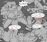  anthro anus arm_warmers armwear balls big_dom_small_sub blush bodily_fluids bracelet breasts canid canine canis claws clitoris clothed clothing collar comic dialogue dominant dominant_female duo english_text eyes_closed faceless_character faceless_male facesitting female five_nights_at_freddy&#039;s five_nights_at_freddy&#039;s:_security_breach genital_fluids genitals half-closed_eyes hi_res human human_on_anthro interspecies jewelry larger_female leg_warmers legwear licking machine male male/female mammal narrowed_eyes oral partially_clothed penile penis penis_lick precum profanity pubes pussy_juice robot roxanne_wolf_(fnaf) scottgames sex size_difference smaller_male spiked_bracelet spiked_collar spikes spread_legs spreading syndhart text tongue tongue_out video_games wolf 