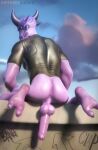  2022 3d_(artwork) absurd_res alien clothed clothing diffusedlizard digital_media_(artwork) epic_games erection feet fortnite genitals hi_res humanoid humanoid_genitalia inside kymera_(fortnite) male outside partially_clothed penile penis presenting solo submissive submissive_male suit video_games watermark 