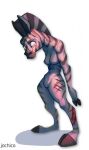  anthro breasts equid equine female hi_res jochico mammal model_sheet nude scar solo standing undead wounded zebra zombie 