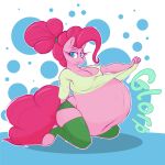  1:1 abdominal_bulge anthro bare_belly belly big_belly big_breasts big_butt breasts bulge butt cartoon clothing equid equine exposed_belly fat_belly fat_butt friendship_is_magic hair hasbro hi_res horse huge_breasts humanoid ingested invalid_tag mammal midriff my_little_pony organs panties pinkie_pie_(mlp) pony ponytail post-vore soft soft_vore stomach stretched_cloths underwear vore 