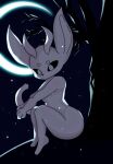  ahkin bent_legs black_sclera breasts crescent_moon female guardian_spirit hi_res legs_up looking_at_viewer moon night ori ori_and_the_blind_forest side_boob solo star white_body 
