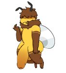  antennae_(anatomy) anthro arm_warmers armwear arthropod balls bee big_balls big_butt big_penis bizzmuth brown_body brown_fur brown_hair butt clothing covered_eyes curvaceous curvy_figure curvy_male flying foreskin fur fur_collar genitals gesture hair hair_over_eyes hovering huge_balls huge_penis hymenopteran insect insect_wings legwear male messy_hair penis pointing pointing_at_self short_stack smile smirk solo thigh_highs voluptuous websheck wide_hips wings yellow_body yellow_fur 