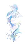  absurdres air_bubble blue_eyes bubble closed_mouth gigigimimi highres looking_up no_humans open_mouth pokemon pokemon_(creature) primarina smile vaporeon white_background wishiwashi wishiwashi_(solo) 