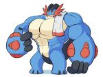  abs anthro biceps blue_body hi_res male mega_evolution mega_swampert muscular muscular_anthro muscular_male nintendo orange_eyes pecs pok&eacute;mon pok&eacute;mon_(species) solo swampert towel unusualboo54 video_games water water_bottle 