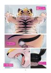 animal_humanoid anthro back_boob belly bodily_fluids breasts chinese_zodiac comic fangs felid female hi_res human humanoid ink japanese_text mammal mid_transformation nude pantherine razy sharp_teeth slightly_chubby solo_focus striped_body stripes teeth text tiger translation_request year_of_the_tiger 