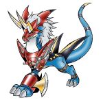  absurd_res armor bandai_namco digimon digimon_(species) dragon el_poyomon evolved fak&eacute;mon hair hi_res hybrid male raidramon reptile scalie sven_the_giramon war_growlmon 