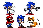  anthro dorkly group human male male/male mammal mario mario_bros miles_prower nintendo sega sonic_the_hedgehog_(series) superiorfox tails_(disambiguation) video_games 