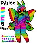  anthro arthropod cute_eyes female insect lepidopteran lgbt_pride moth pallet pansexual_pride_colors pride_colors solo trans_(lore) trans_woman_(lore) uwu 
