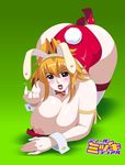 animal_ears bb blush bunny_ears bunny_girl bunnysuit huge_breasts jyubei naughty_face sexy tachibana_mizuki tail 