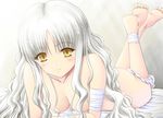  blush caren fate/stay_night fate_(series) panties underwear white_hair 