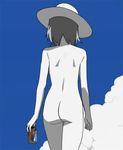  ass beach gif haruno_sakura hat naruto nude photoshop soda walking 