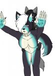  2018 ambiguous_penetration anthro anthro_on_anthro anthro_penetrated anthro_penetrating black_body black_fur blue_body blue_eyes blue_fur blush breasts canid canine canis choker derrysome dominant dominant_male duo dusk_sharpclaw ear_piercing featureless_breasts featureless_crotch female fennec fluffy fluffy_tail fox from_behind_position fur gradient_fur grey_body grey_fur hair hand_on_wall hi_res hip_grab jewelry leaning leaning_forward male male/female mammal mitsuki_akagawa navel neck_tuft necklace open_mouth penetration piercing sex simple_background standing standing_sex submissive submissive_female tan_body tan_fur tuft white_background white_hair wolf 
