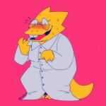  absurd_res alphys anthro barefoot blush bodily_fluids breasts buckteeth claws clothed clothing coat excited eyewear feet female flying_sweatdrops front_view fully_clothed glasses half-closed_eyes hi_res lab_coat lizard looking_at_viewer mushyart narrowed_eyes nervous non-mammal_breasts open_mouth open_smile reptile scales scalie simple_background smile solo standing sweat sweatdrop teeth thick_tail three-quarter_view topwear undertale undertale_(series) video_games yellow_body yellow_scales 