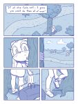  anthro blush blush_lines clothing comic cream_the_rabbit english_text female footwear hi_res lagomorph leporid loshon mammal outside panties rabbit sega shoes sonic_the_hedgehog_(series) text underwear undressing 