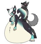  anthro anthro_on_anthro belly big_belly black_body black_fur blue_body blue_fur blush bodily_fluids breasts canid canine canis choker choker_only cum cum_inflation derrysome dominant dominant_male duo dusk_sharpclaw ear_piercing featureless_breasts female fennec fluffy fluffy_tail fox from_behind_position fur genital_fluids grey_body grey_fur hair hair_over_eye hand_on_stomach hi_res hip_grab hyper hyper_belly inflation jewelry looking_pleasured lying male male/female mammal mitsuki_akagawa neck_tuft necklace necklace_only nude on_front one_eye_obstructed piercing raised_tail sex simple_background submissive submissive_female sweat sweatdrop tan_body tan_fur tongue tongue_out tuft white_background white_body white_fur wolf 