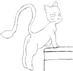  felid feline female feral genitals hi_res legendary_pok&eacute;mon mammal mew nintendo pok&eacute;mon pok&eacute;mon_(species) presenting presenting_pussy pussy raised_tail sketch solo video_games white_wolf_6787 