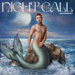  absurd_res album_cover anthro bracelet cloud cover ear_piercing ear_ring english_text full_moon hair hand_on_stomach hi_res jewelry looking_at_viewer male marine merfolk moon necklace night nipples nude piercing red_hair rock sea solo split_form text unknown_artist water 