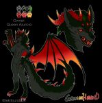  adopted anthro canid canid_demon canine canis demon dragon female hellhound horn hybrid mammal solo tekitourabbit_(artist) wings wolf 